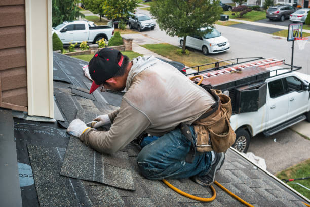 Professional Commercial Roofing technician working in Ledyard, CT